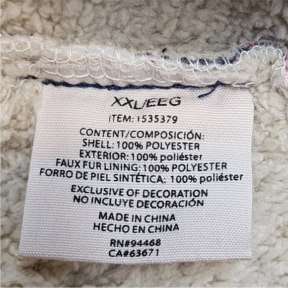 Sage Collective Ladies Shirt Jacket Red Plaid Women's XXL Sherpa shacket - Picture 9 of 11